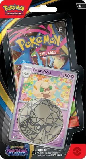 Pokemon TCG: Phantasmal Flames Single Pack Blister [Whimsicott] - ME02