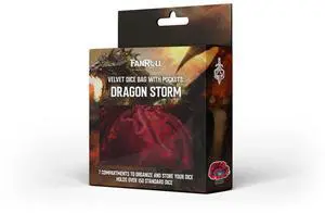 Dragon Storm Velvet Compartment Dice Bag: Red Dragon Scales Dragon Storm Velvet Compartment Dice Bag: Red Dragon Scales