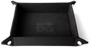 Velvet Folding Dice Tray with Leather Backing Velvet Folding Dice Tray with Leather Backing
