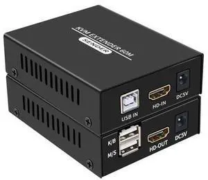 60M HDMI KVM Extender Over Cat5e Cat6 1080P HDMI USB KVM Extender Transmit with Loop Out Support USB Keyboard Mouse Extension 60M HDMI KVM Extender Over Cat5e Cat6 1080P HDMI USB KVM Extender Transmit with Loop Out Support USB Keyboard Mouse Extension