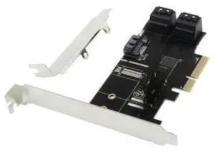 FOR SATA to PCIE Adapter 5 Ports PCI Express X4 X8 X16 To SATA 3.0 6Gbp Rate Expansion Card SATA 3.0 Data Cable FOR SATA to PCIE Adapter 5 Ports PCI Express X4 X8 X16 To SATA 3.0 6Gbp Rate Expansion Card SATA 3.0 Data Cable
