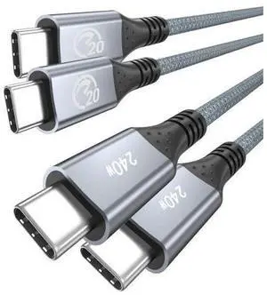 UseBean USB C to USB C Cable 10 ft 2Pack, 4K Video Monitor Display USBC 3.2 Gen 2 Data Cable 20Gbps, 240W Type-C Fast Charging Cord, for Thunderbolt 3/4 MacBook, iPad, iPhone 16, Galaxy S25/S24 UseBean USB C to USB C Cable 10 ft 2Pack, 4K Video Monitor Display USBC 3.2 Gen 2 Data Cable 20Gbps, 240W Type-C Fast Charging Cord, for Thunderbolt 3/4 MacBook, iPad, iPhone 16, Galaxy S25/S24