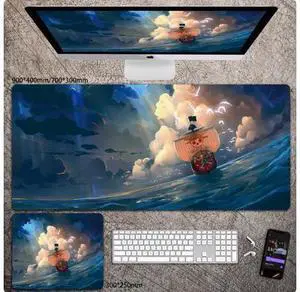 Anime One Piece mouse pad Extended Gaming Mouse Pad with Stitched Edges, Large Mouse pad with Non-Slip Rubber Base for Work & Gaming, Office & Home 300*250mm Anime One Piece mouse pad Extended Gaming Mouse Pad with Stitched Edges, Large Mouse pad with Non-Slip Rubber Base for Work & Gaming, Office & Home 300*250mm