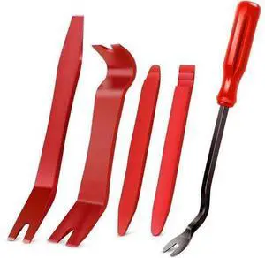 5 PCS Nylon Auto Trim Removal Tool Kit No-Scratch Removal Tool Kit for Car Panel & Audio Dashboard Dismantle Red 5 PCS Nylon Auto Trim Removal Tool Kit No-Scratch Removal Tool Kit for Car Panel & Audio Dashboard Dismantle Red