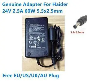 24V 2.5A 60W 5.5x2.5mm HDAD60W104 AC Adapter For Haider Power Supply Charger 24V 2.5A 60W 5.5x2.5mm HDAD60W104 AC Adapter For Haider Power Supply Charger