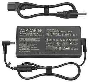HHZ 240W Laptop Charger Compatible with Asus ROG Zephyrus G14 G15 M16 G16 S15 S17 Flow X16 Strix Scar 15 20V/12A Adapter TUF Gaming A15 A17 F15 F16 F17 AD240-00E ADP-240EB Power Cord Supply HHZ 240W Laptop Charger Compatible with Asus ROG Zephyrus G14 G15 M16 G16 S15 S17 Flow X16 Strix Scar 15 20V/12A Adapter TUF Gaming A15 A17 F15 F16 F17 AD240-00E ADP-240EB Power Cord Supply
