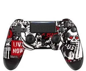 Wireless Controller for PS4, Remote Control Compatible with Playstation 4/PS4 Slim/PS4 Pro/Windows PC, Skull