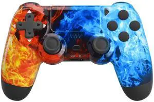 Wireless Controller for P4, Remote Control Compatible with P-4/P-4 Slim/P-4 Pro/PC (Ice and Fire)