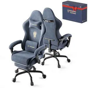 SOONTRANS Velvet Fabric Gaming Chair with Footrest, High Back Ergonomic Gamer Chair for Adult, Comfortable Video Game Chair with Massage Lumbar Cushion, Reclining Office Computer Desk Chair,Grey SOONTRANS Velvet Fabric Gaming Chair with Footrest, High Back Ergonomic Gamer Chair for Adult, Comfortable Video Game Chair with Massage Lumbar Cushion, Reclining Office Computer Desk Chair,Grey