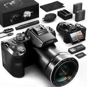 NBD Digital Camera for Photography,4K 64MP Video Camera with 16X Digital Zoom and 32GB SD Card Black NBD Digital Camera for Photography,4K 64MP Video Camera with 16X Digital Zoom and 32GB SD Card Black