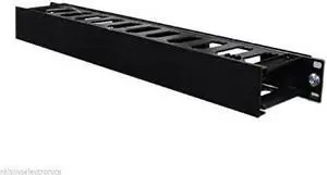 Raising Electronics 1U Horizontal Rack Mount Cable Management Unit with Panel Plastic 19" Rack Mount Raising Electronics 1U Horizontal Rack Mount Cable Management Unit with Panel Plastic 19" Rack Mount