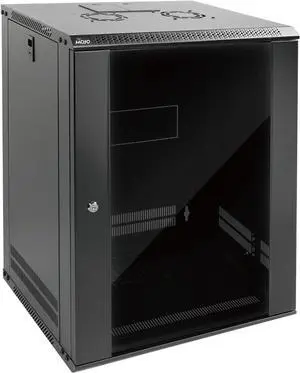 Tecmojo 15U Wall Mount Rack Network Cabinet for 19" IT Equipment,with Lockable Glass Door and Side Panels,Cooling Fan,17.7inch Depth,Black (15U) Tecmojo 15U Wall Mount Rack Network Cabinet for 19" IT Equipment,with Lockable Glass Door and Side Panels,Cooling Fan,17.7inch Depth,Black (15U)