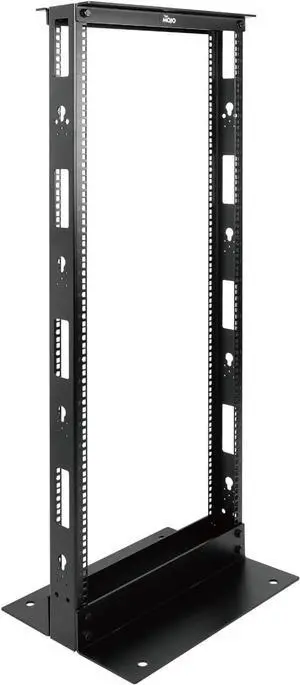 Tecmojo 27U 2-Post Open Frame Server Rack 19" Network, Server, AV, Data & IT Equipment, Telecom & Patch Panel Mount, 1763 lbs Capacity, Black, Square Holes Tecmojo 27U 2-Post Open Frame Server Rack 19" Network, Server, AV, Data & IT Equipment, Telecom & Patch Panel Mount, 1763 lbs Capacity, Black, Square Holes