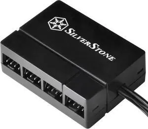 SilverStone Technology 8-Port PWM Fan Hub/Splitter for 4-Pin & 3-Pin Fans* in Black SST-CPF04-USA SilverStone Technology 8-Port PWM Fan Hub/Splitter for 4-Pin & 3-Pin Fans* in Black SST-CPF04-USA
