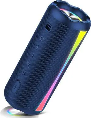 Portable Bluetooth Speaker with 20W Loud Stereo Sound, Bluetooth 5.4 Speaker Wireless with 4 RGB Lights, TWS Pairing, 3 EQ Modes, Built-in Mic Portable Bluetooth Speaker with 20W Loud Stereo Sound, Bluetooth 5.4 Speaker Wireless with 4 RGB Lights, TWS Pairing, 3 EQ Modes, Built-in Mic
