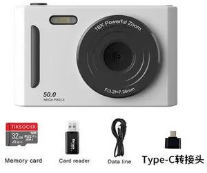M26 5K HD Portable Digital Camera CCD Style, Kids & Student Camera, Ideal Childrens Day Gift white 32G memory card M26 5K HD Portable Digital Camera CCD Style, Kids & Student Camera, Ideal Childrens Day Gift white 32G memory card