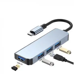 USB 3.0 7-Port Hub Dual-Head High-Speed Expander, Multi-Port Docking Station & Splitter for PC / Laptop / Mac TypeC-4in1 USB 3.0 7-Port Hub Dual-Head High-Speed Expander, Multi-Port Docking Station & Splitter for PC / Laptop / Mac TypeC-4in1