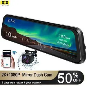 Dual Lens WiFi Dash Cam HD Front & Rear Recording, Night Vision, Backup Camera, Loop Recording, G-Sensor Dual Lens WiFi Dash Cam HD Front & Rear Recording, Night Vision, Backup Camera, Loop Recording, G-Sensor