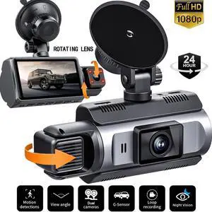 1080P Car Dash Cam Dual Lens Front & Cabin, HD Night Vision, Vehicle Recorder 1080P Car Dash Cam Dual Lens Front & Cabin, HD Night Vision, Vehicle Recorder