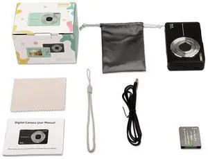 Student Mini Digital Camera HD Photo & Video, Beauty Selfie, Compact Camera for Kids, Travel, School black +32G Memory Card Student Mini Digital Camera HD Photo & Video, Beauty Selfie, Compact Camera for Kids, Travel, School black +32G Memory Card