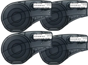 Compatible Label Tape Replacememt for M21-500-595-WT Cartridge Ribbon, 1/2 inches Adhesion Vinyl Labels Tape, Work with BMP21-PLUS/LAB M210 M211 Printer,21' Length 0.5" Width-4 Roll Compatible Label Tape Replacememt for M21-500-595-WT Cartridge Ribbon, 1/2 inches Adhesion Vinyl Labels Tape, Work with BMP21-PLUS/LAB M210 M211 Printer,21' Length 0.5" Width-4 Roll