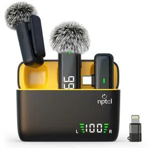 Wireless Lavalier Microphone for iPhone Android Phone - USB Type C Mini Microphone with 24H Charging Case Noise Reduction for Video Recording Vlog YouTube TikTok (2A3XK) Wireless Lavalier Microphone for iPhone Android Phone - USB Type C Mini Microphone with 24H Charging Case Noise Reduction for Video Recording Vlog YouTube TikTok (2A3XK)