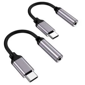 USB Type C to 3.5mm Female Headphone Jack Adapter-2 pa'ck, USB C to Aux Audio Dongle Cable Cord Compatible with Pixel 4 3 2 XL, Samsung Galaxy S21 S20 Ultra S20+ Note 20 10 S10 S9 Plus for iPad Pro USB Type C to 3.5mm Female Headphone Jack Adapter-2 pa'ck, USB C to Aux Audio Dongle Cable Cord Compatible with Pixel 4 3 2 XL, Samsung Galaxy S21 S20 Ultra S20+ Note 20 10 S10 S9 Plus for iPad Pro