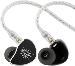 Kiwi Ears Belle 10mm DLC Dynamic Driver in-Ear Monitor, HiFi Wired Earbuds with Dual Silver-Plated Cables, Professional IEM for Stage Performance/Gaming/Music Production (with MIC, Black) Kiwi Ears Belle 10mm DLC Dynamic Driver in-Ear Monitor, HiFi Wired Earbuds with Dual Silver-Plated Cables, Professional IEM for Stage Performance/Gaming/Music Production (with MIC, Black)