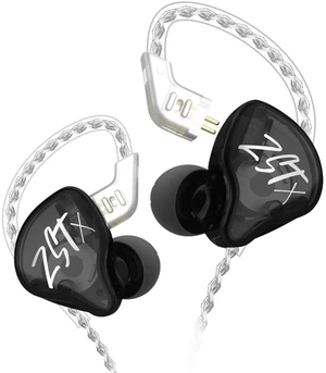 KZ ZST X Hybrid in-Ear Earphones, Black HiFi Musician Monitor Earbuds, Detachable 2-Pin Cable, 10mm DD+BA, Noise-Isolating, In-Ear Headphones, Gaming IEM KZ ZST X Hybrid in-Ear Earphones, Black HiFi Musician Monitor Earbuds, Detachable 2-Pin Cable, 10mm DD+BA, Noise-Isolating, In-Ear Headphones, Gaming IEM