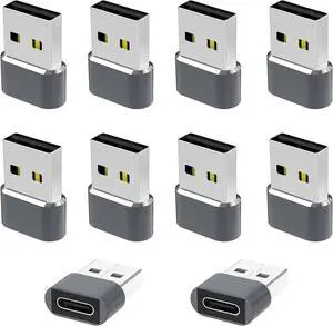 USB to USB C Adapter 10 Pack,USB C Female to A Male OTG Charger Type C Converter for Apple Watch Ultra iWatch 7 8 9,iPhone 16 15 14 13 Plus Pro Max,AirPods 3,iPad Air,Car,Sam-Sung Galaxy S24 23 USB to USB C Adapter 10 Pack,USB C Female to A Male OTG Charger Type C Converter for Apple Watch Ultra iWatch 7 8 9,iPhone 16 15 14 13 Plus Pro Max,AirPods 3,iPad Air,Car,Sam-Sung Galaxy S24 23