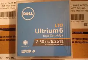Dell 342-5450 ( 3W22T) LTO-6 Ultrium Back-Up Tape - 2.5TB - 6.25TB - 160 MB/s