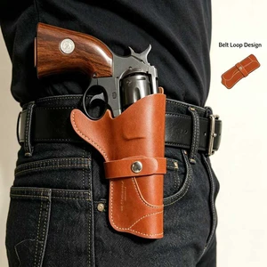 Faux Leather Concealed Carry Waist Belt Bag with Magazine Slot, Multi-Function Discreet OWB Tactical Pistol Holster for Outdoor Hunting Camping Faux Leather Concealed Carry Waist Belt Bag with Magazine Slot, Multi-Function Discreet OWB Tactical Pistol Holster for Outdoor Hunting Camping