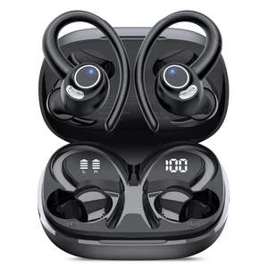 Wireless Earbuds, Bluetooth 5.4 Headphones Sport Over Ear Buds With ENC Noise Cancelling Mic, 48H, Wireless Earphone With Earhooks, Stereo Deep Bass, IP7 Waterproof ear bud for Workout Running, Black Wireless Earbuds, Bluetooth 5.4 Headphones Sport Over Ear Buds With ENC Noise Cancelling Mic, 48H, Wireless Earphone With Earhooks, Stereo Deep Bass, IP7 Waterproof ear bud for Workout Running, Black