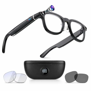 Smart Glasses with 4K Camera, 139-Lang AI Translation, ChatGPT Object Recognition, Open-Ear Audio & BT Calls, Clear/Polarized Lenses, 8MP/32MP OIS, 3600mAh Case Smart Glasses with 4K Camera, 139-Lang AI Translation, ChatGPT Object Recognition, Open-Ear Audio & BT Calls, Clear/Polarized Lenses, 8MP/32MP OIS, 3600mAh Case