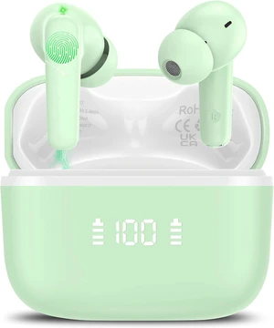 Kicoeon Wireless Earbuds, Earbuds Bluetooth 5.4 Headphones, Green | 48H Playtime,Bluetooth Earbuds Stereo with Clear Call, IPX7 Waterproof in Ear Earphones with ENC Mic for Phones/Sports Kicoeon Wireless Earbuds, Earbuds Bluetooth 5.4 Headphones, Green | 48H Playtime,Bluetooth Earbuds Stereo with Clear Call, IPX7 Waterproof in Ear Earphones with ENC Mic for Phones/Sports