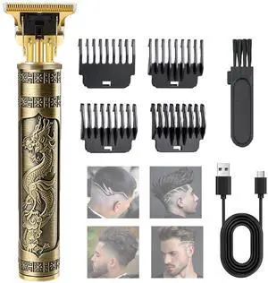 Professional Hair Trimmer for Men, Electric Beard Trimmer, Cordless Rechargeable Hair Clippers with 4 Adjustable Limit Combs, Grooming Kit for Men, Loong Professional Hair Trimmer for Men, Electric Beard Trimmer, Cordless Rechargeable Hair Clippers with 4 Adjustable Limit Combs, Grooming Kit for Men, Loong