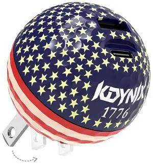 KDYNIX Golf Ball USB C Charger 20W Dual Port, Foldable Plug Fast Charging Block with GaN III Technology for iPhone 16/15/14, Samsung Galaxy, iPad, Golfer Gift National flag KDYNIX Golf Ball USB C Charger 20W Dual Port, Foldable Plug Fast Charging Block with GaN III Technology for iPhone 16/15/14, Samsung Galaxy, iPad, Golfer Gift National flag