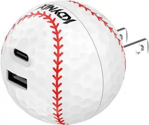 KDYNIX 45W USB C Wall Charger, Creative Ball 2-Port Fast Charger Block for iPhone 17/16/15 Series, Galaxy S25/S24, Pixel 10/9, MacBook Pro/Air, Dell XPS, iPad Pro KDYNIX 45W USB C Wall Charger, Creative Ball 2-Port Fast Charger Block for iPhone 17/16/15 Series, Galaxy S25/S24, Pixel 10/9, MacBook Pro/Air, Dell XPS, iPad Pro