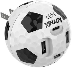 KDYNIX 65W USB C Wall Charger, Creative Ball Fast Charger Block with 2 USB-C & 2 USB-A for iPhone 17/16/15 Series, Galaxy S25/S24, Pixel 10/9, MacBook Pro/Air, Dell XPS, iPad Pro Football KDYNIX 65W USB C Wall Charger, Creative Ball Fast Charger Block with 2 USB-C & 2 USB-A for iPhone 17/16/15 Series, Galaxy S25/S24, Pixel 10/9, MacBook Pro/Air, Dell XPS, iPad Pro Football