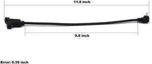 Aomoproing 0.3M Up Angle Micro USB Male to Female Extension Cable, Bolt Screw Lock Mount Extender Cable, Data Sync & Charging Cord for Dash Cam, Camera, Industrial Equipment Aomoproing 0.3M Up Angle Micro USB Male to Female Extension Cable, Bolt Screw Lock Mount Extender Cable, Data Sync & Charging Cord for Dash Cam, Camera, Industrial Equipment