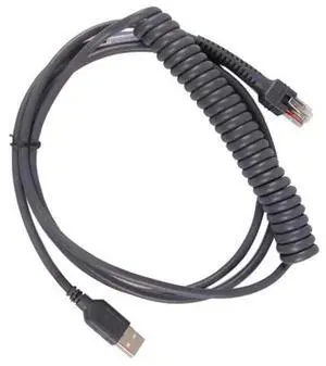 9FT Coiled USB to RJ48 Cable for Motorola Symbol LS2208 LS2208AP LS1203 LS4208 LS4278 CBA-U12-C09ZAR Barcode Scanner 9FT Coiled USB to RJ48 Cable for Motorola Symbol LS2208 LS2208AP LS1203 LS4208 LS4278 CBA-U12-C09ZAR Barcode Scanner