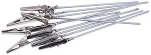 10Pcs Non-Insulated Metal Crocodile Clips 4.7 Inch Electric Test Clamps 10Pcs Non-Insulated Metal Crocodile Clips 4.7 Inch Electric Test Clamps