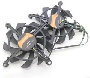 2PCS 12V 4-Pin GPU Cooling Fan for RTX 2060 Super GTX 1660 1660Ti Graphics Card VGA Cooler Replacement Fan 2PCS 12V 4-Pin GPU Cooling Fan for RTX 2060 Super GTX 1660 1660Ti Graphics Card VGA Cooler Replacement Fan
