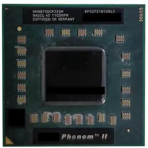 AMD Phenom II Triple-Core Mobile N870 2.3GHz CPU HMN870DCR32GM Socket S1 Processor AMD Phenom II Triple-Core Mobile N870 2.3GHz CPU HMN870DCR32GM Socket S1 Processor