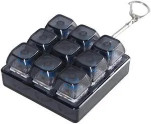 9-Key XDA Profile Translucent Keycap Switch Tester with Keychain for Gamers & Programmers 9-Key XDA Profile Translucent Keycap Switch Tester with Keychain for Gamers & Programmers