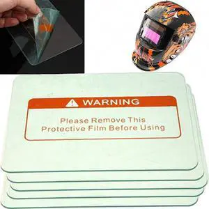 5Pcs Clear Welding Helmet Lens Cover 4.5" x 3.5" Protective Plate for Welding Mask 5Pcs Clear Welding Helmet Lens Cover 4.5" x 3.5" Protective Plate for Welding Mask