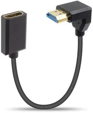 8K HDMI Extender Cable 12inch/30cm Down Angle, 48Gbps High Speed Short Extension Cord Supports 8K@60Hz for PC, Laptop, TV, Xbox, PS5, PS4 8K HDMI Extender Cable 12inch/30cm Down Angle, 48Gbps High Speed Short Extension Cord Supports 8K@60Hz for PC, Laptop, TV, Xbox, PS5, PS4