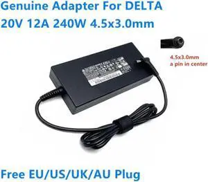 240W Delta AC Adapter, 20V 12A 4.5x3.0mm ADP-240EB D, High Power Laptop Charger Replacement for MSI Gaming Notebook 240W Delta AC Adapter, 20V 12A 4.5x3.0mm ADP-240EB D, High Power Laptop Charger Replacement for MSI Gaming Notebook