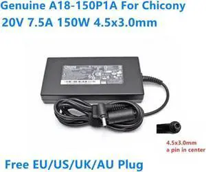 150W Chicony AC Adapter, 20V 7.5A 4.5x3.0mm A18-150P1A A150A039P Replacement Laptop Charger Power Supply for MSI GF76 Gaming Laptop 150W Chicony AC Adapter, 20V 7.5A 4.5x3.0mm A18-150P1A A150A039P Replacement Laptop Charger Power Supply for MSI GF76 Gaming Laptop