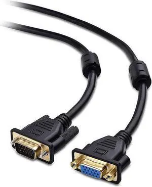 6 Feet VGA Extension Cable, VGA Male to Female Monitor Video Extension Cord 6 Feet VGA Extension Cable, VGA Male to Female Monitor Video Extension Cord